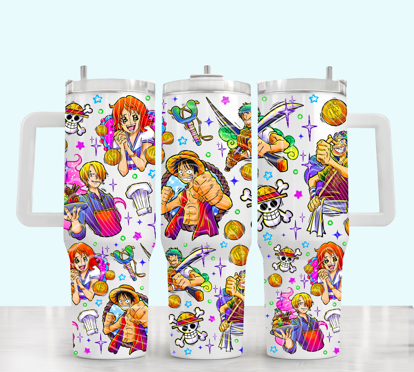 Straw Hats Anime 40 oz Tumbler Prints
