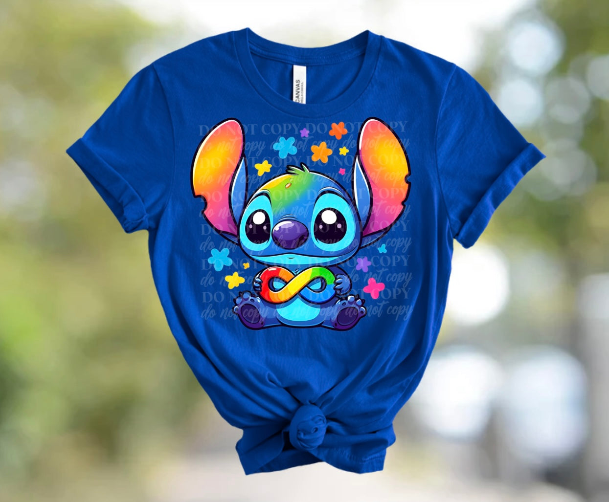 Cute Autism Stitch DTF Print