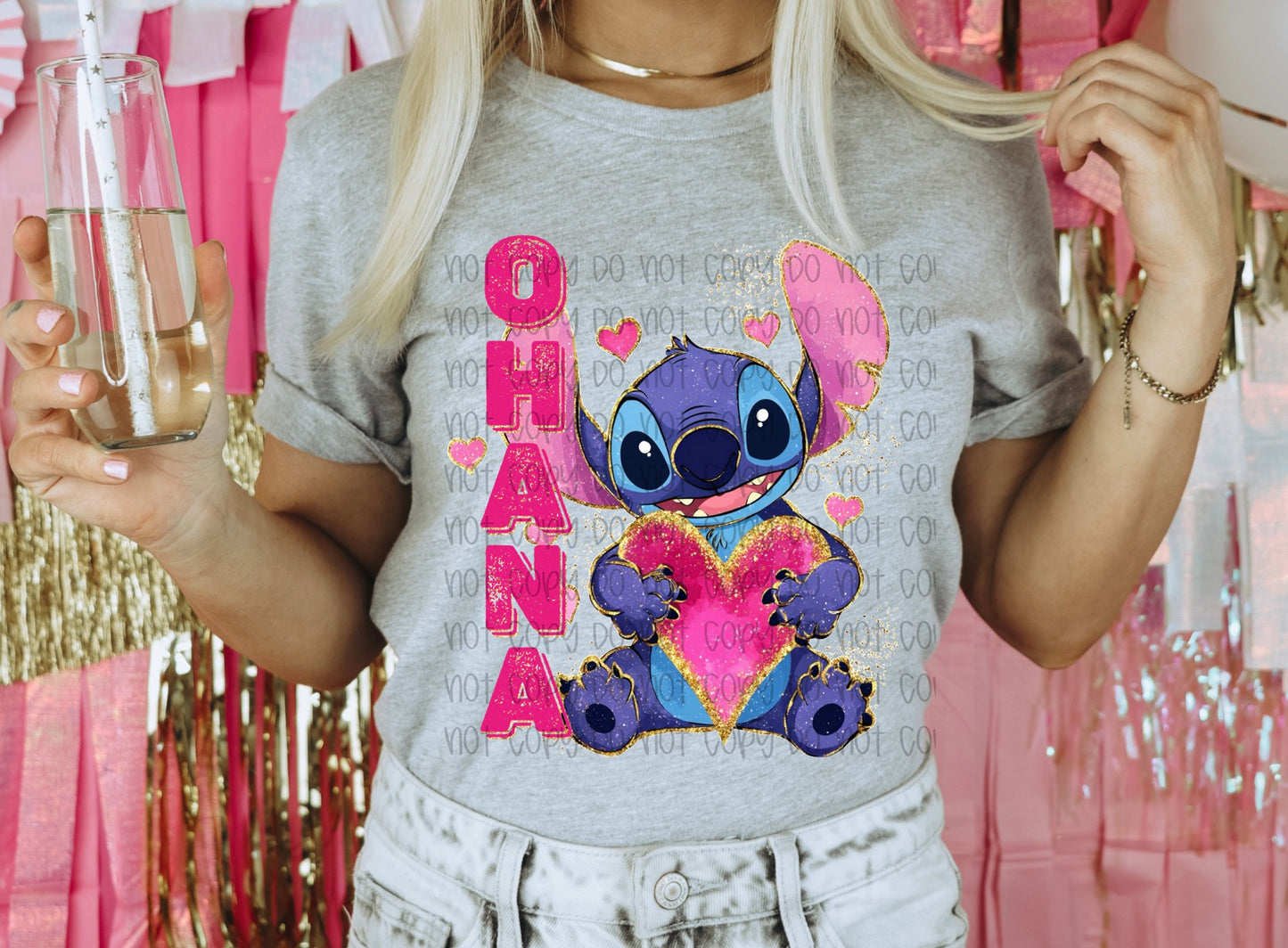 Ohana Valentine DTF Prints