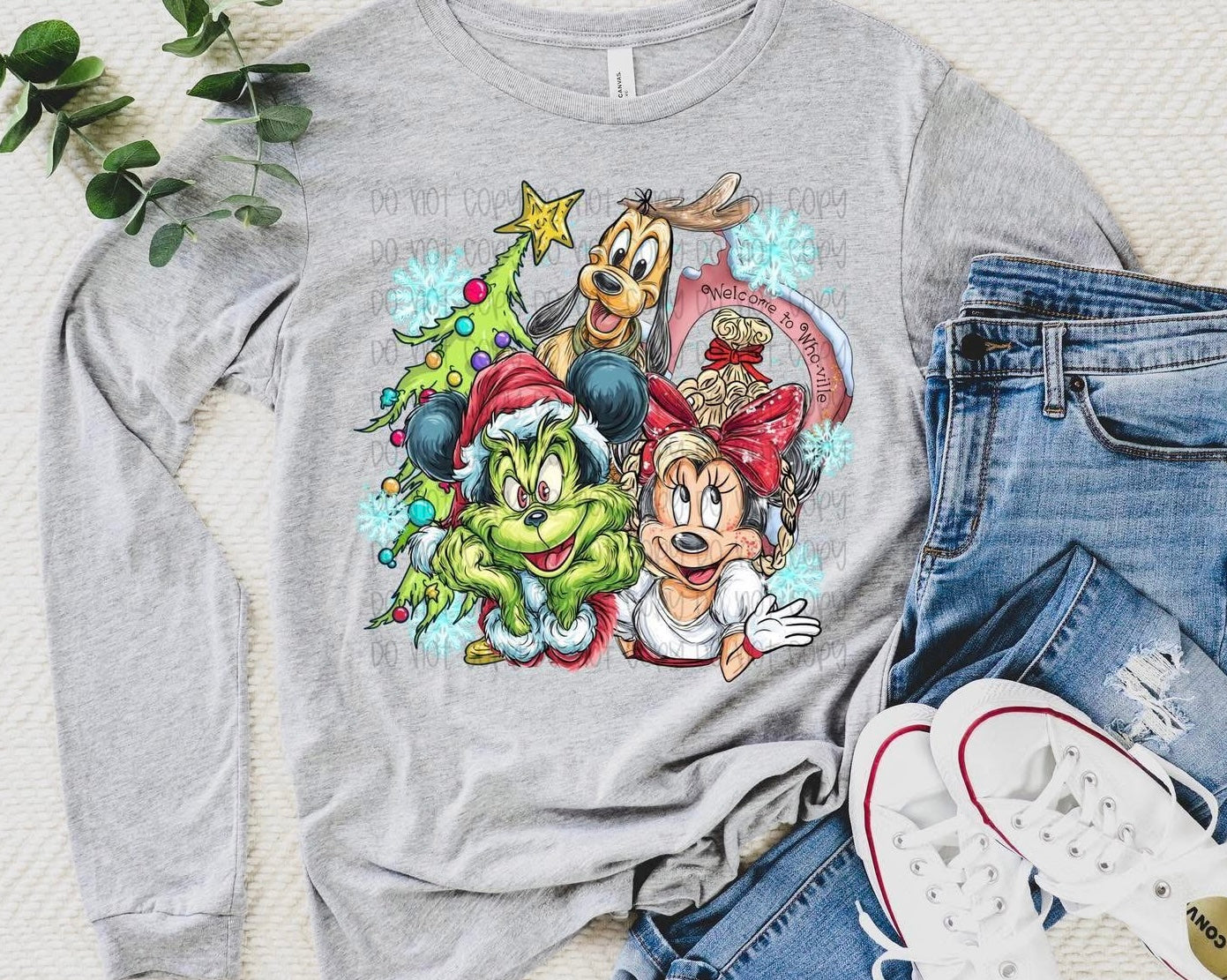 Grinch Mouse DTF Prints