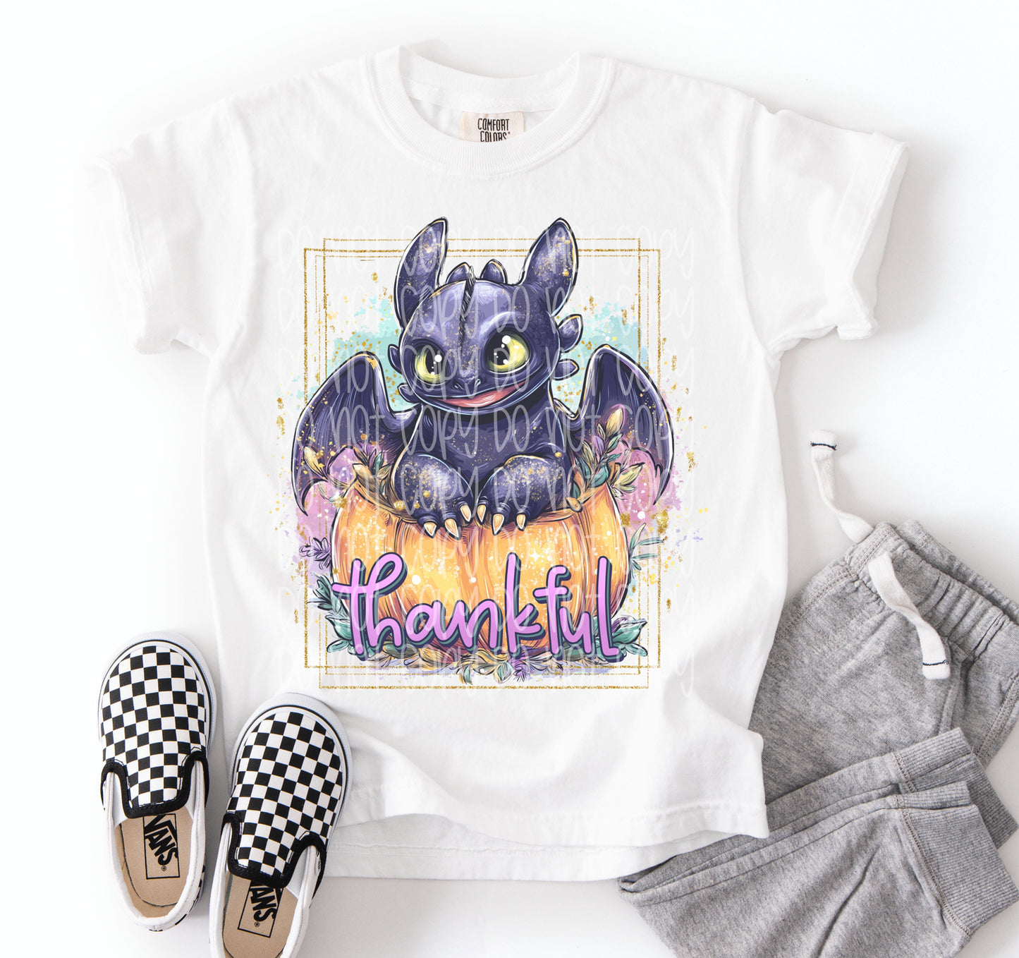 Thankful Toothless DTF Prints