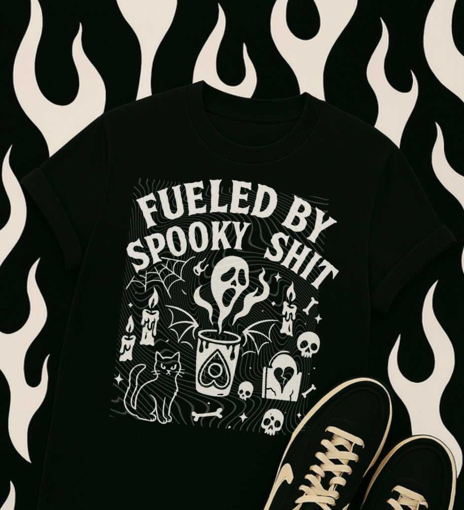 Fueled By Spooky Shit DTF Prints