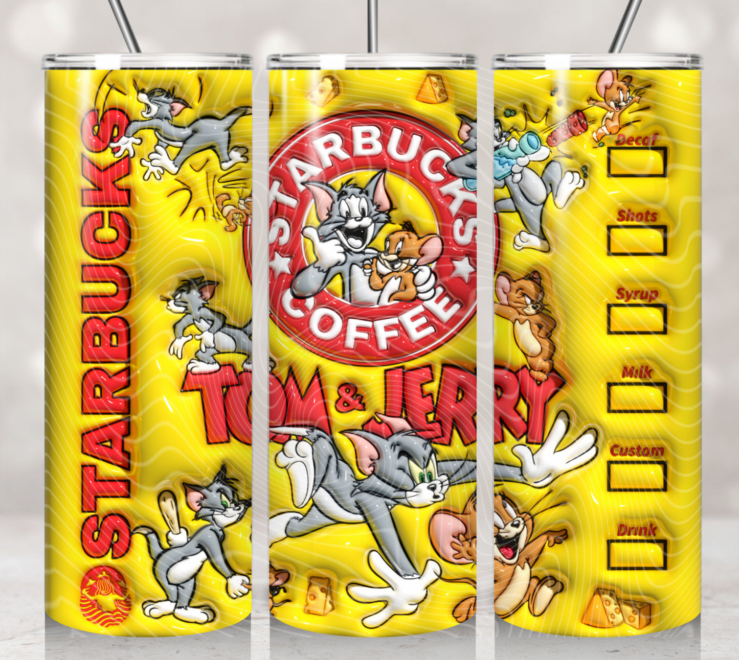 3D/Inflated Cat And Mouse Coffee