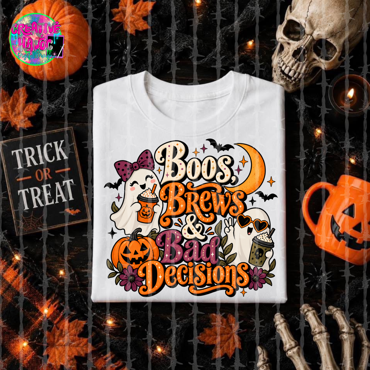 Boos Brews & Bad Decisions DTF Print