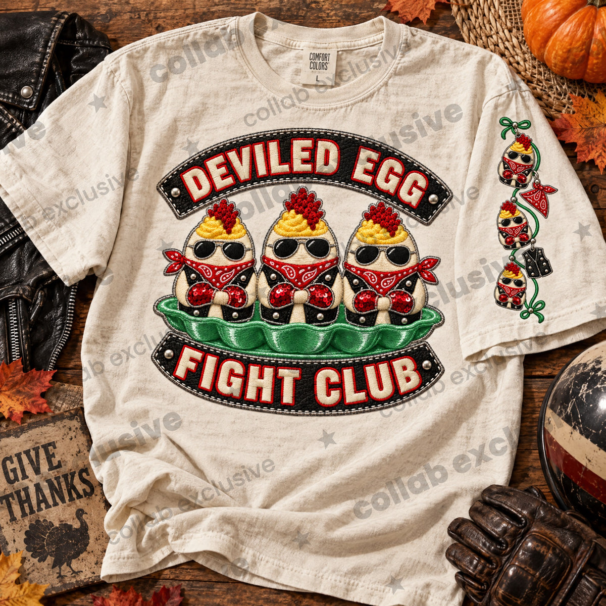 Deviled Egg Fight Club DTF Print