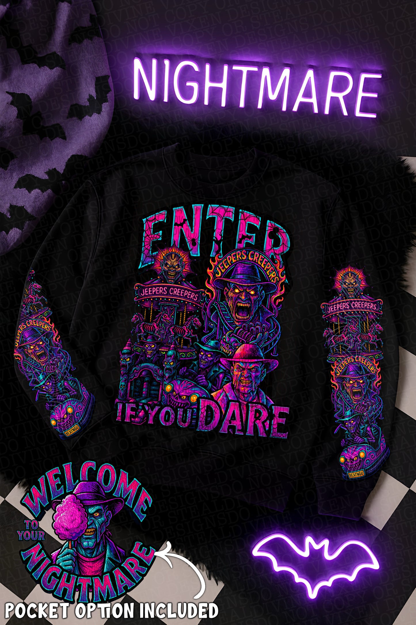 Enter If You Dare (Jeepers) DTF Prints