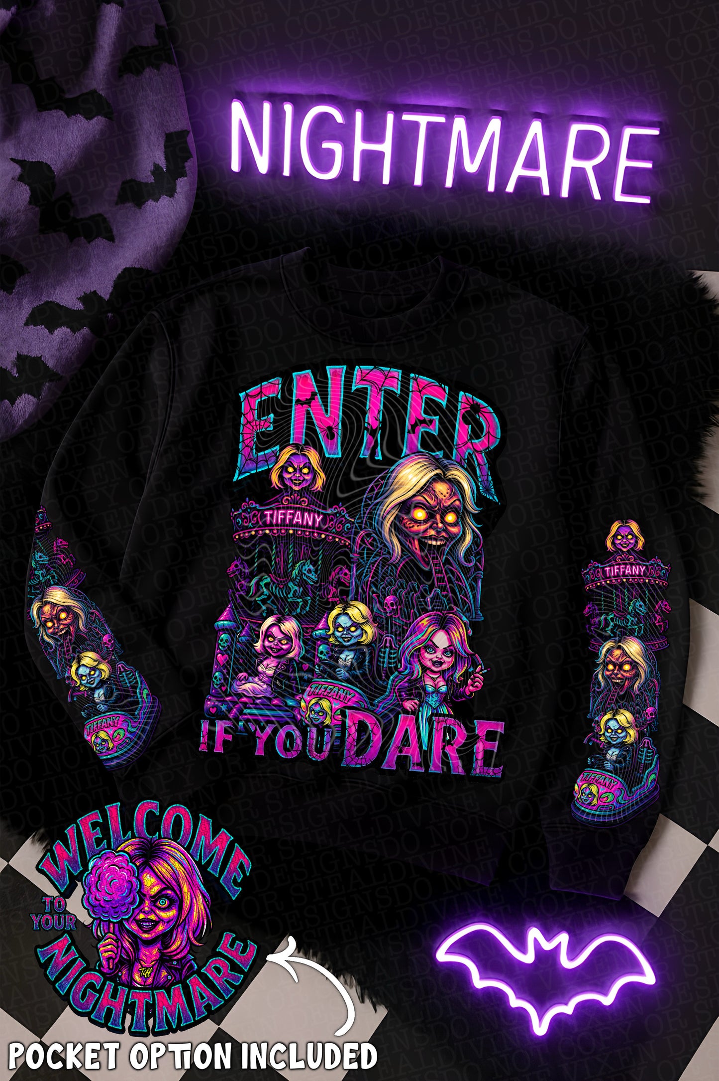Enter If You Dare (Tiffany) DTF Prints