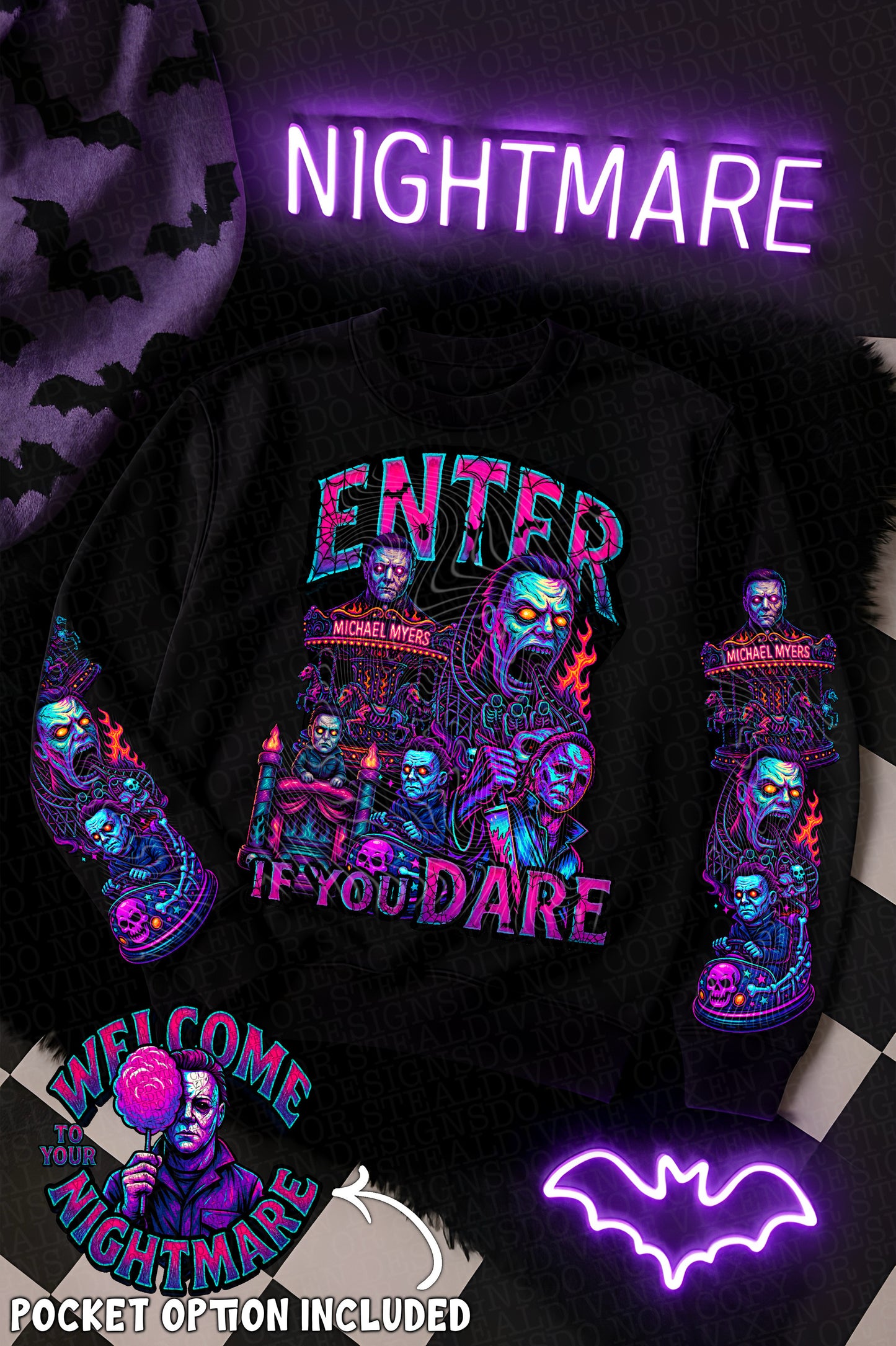 Enter If You Dare (Michael) DTF Prints
