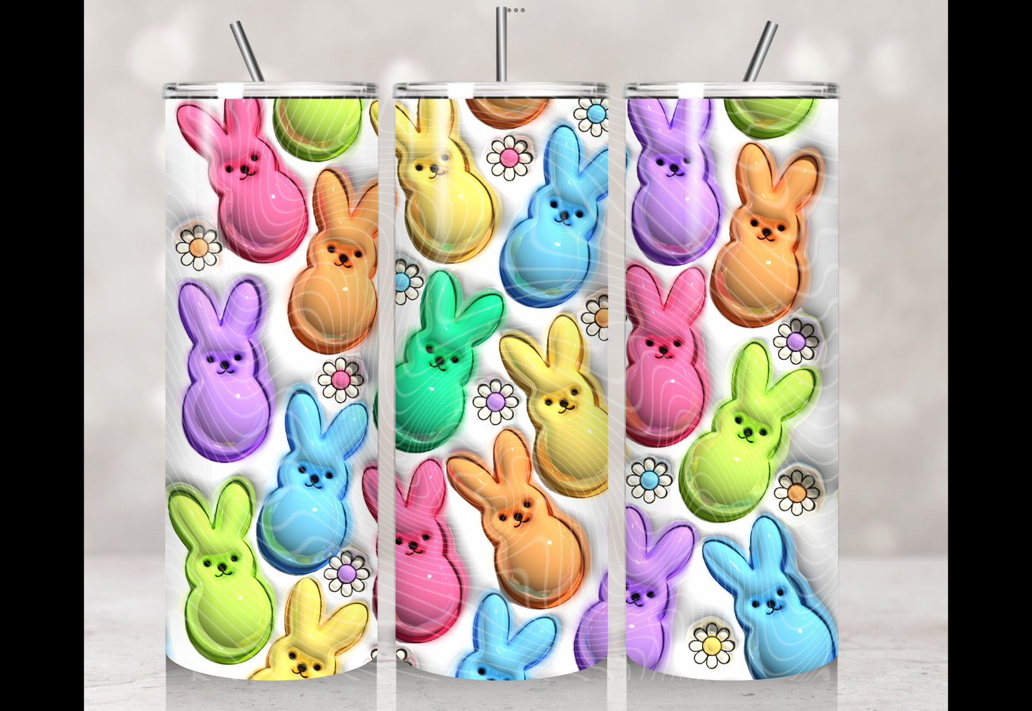 3D/Inflated Bright Bunny Peeps