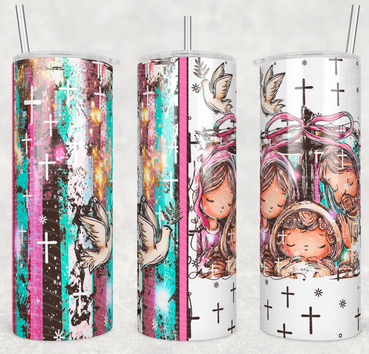 Baby Jesus Selfie Tumbler Wrap