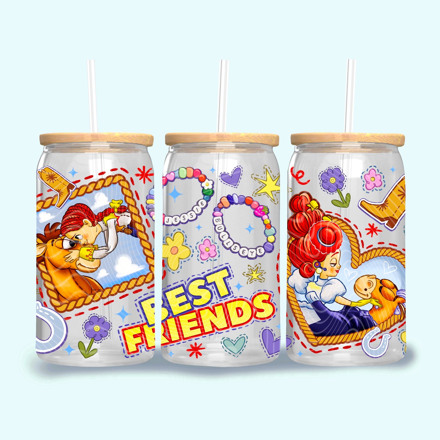 Best Friends 16 oz Glass Wrap