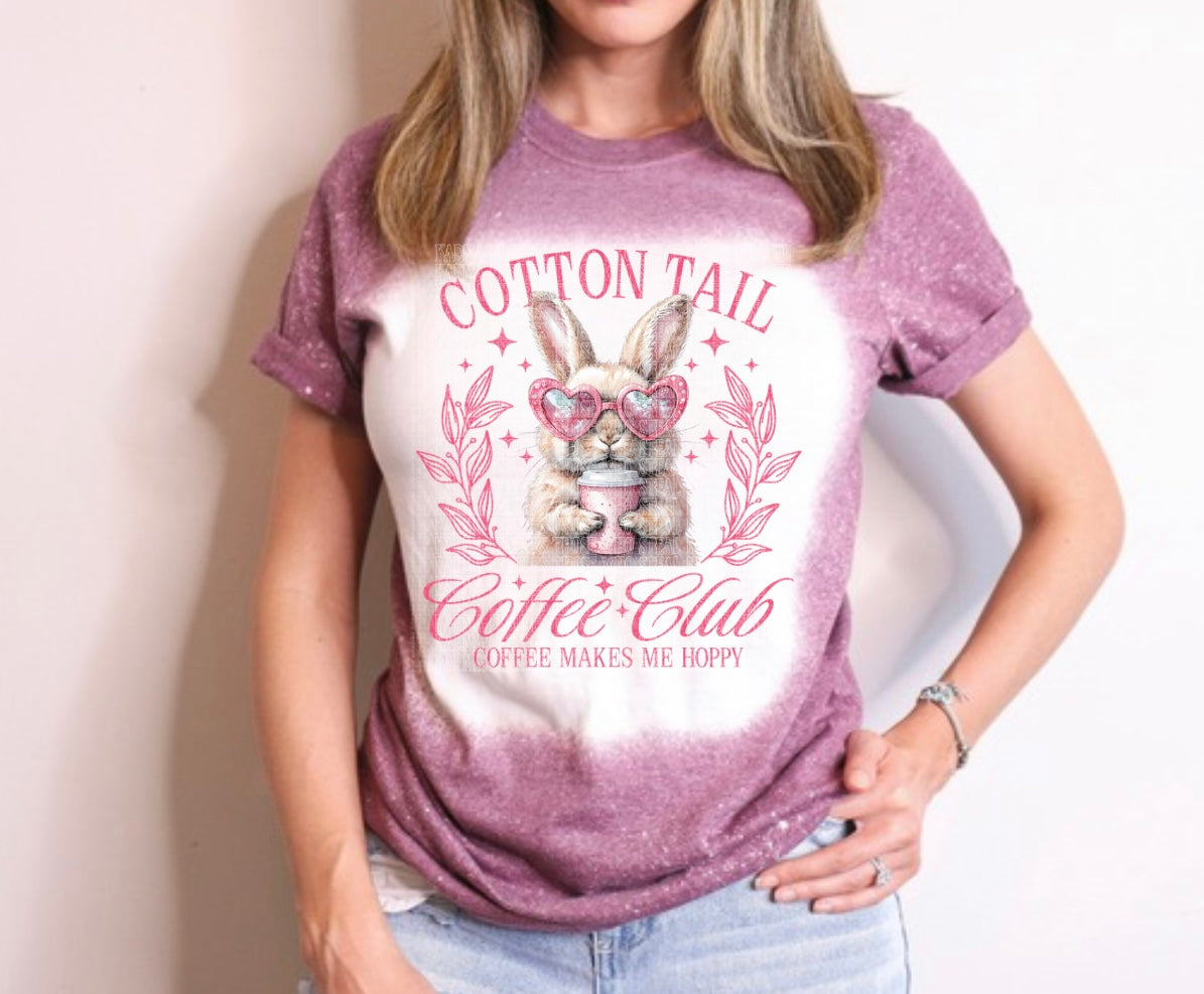 Cotton Tail Coffee Club DTF Print