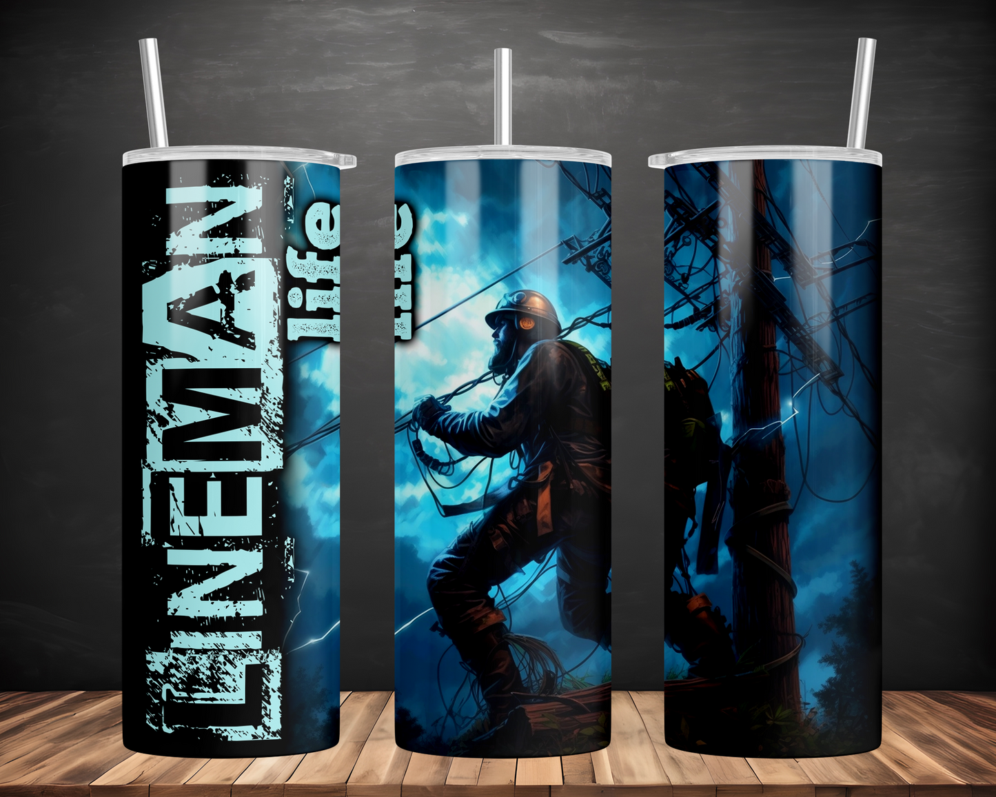 Lineman Life Bright Blue