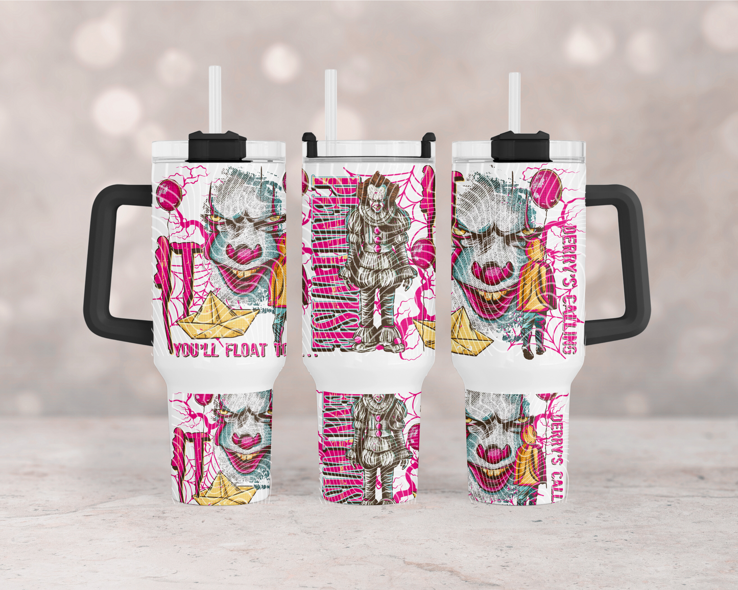 Horror Vintage Pennywise 40 oz Tumbler Print