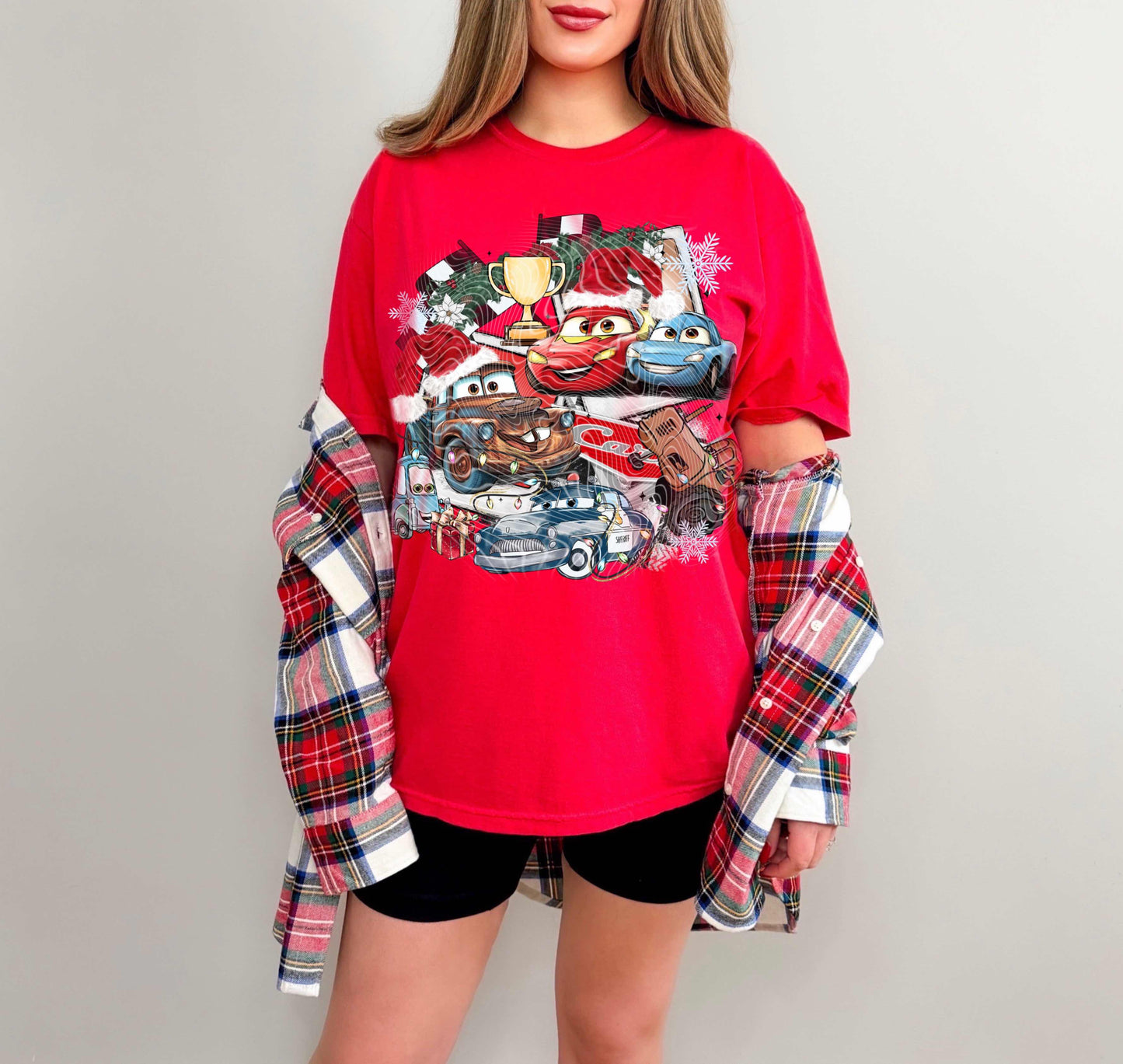 Christmas Cars DTF Print