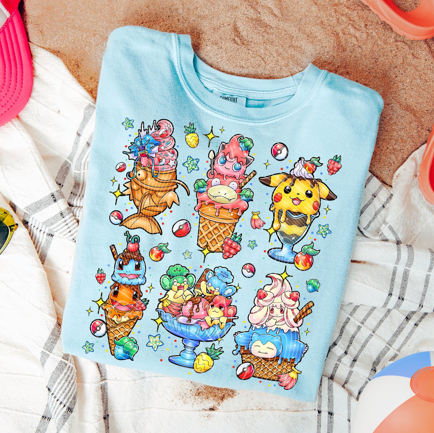 Ice Cream Pokemon DTF Print