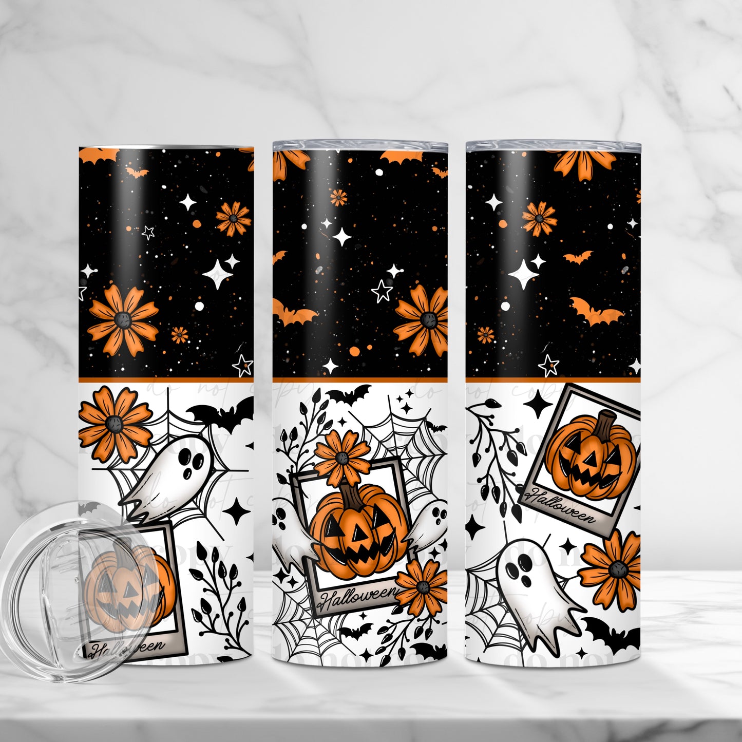 Halloween Card Tumbler Wrap