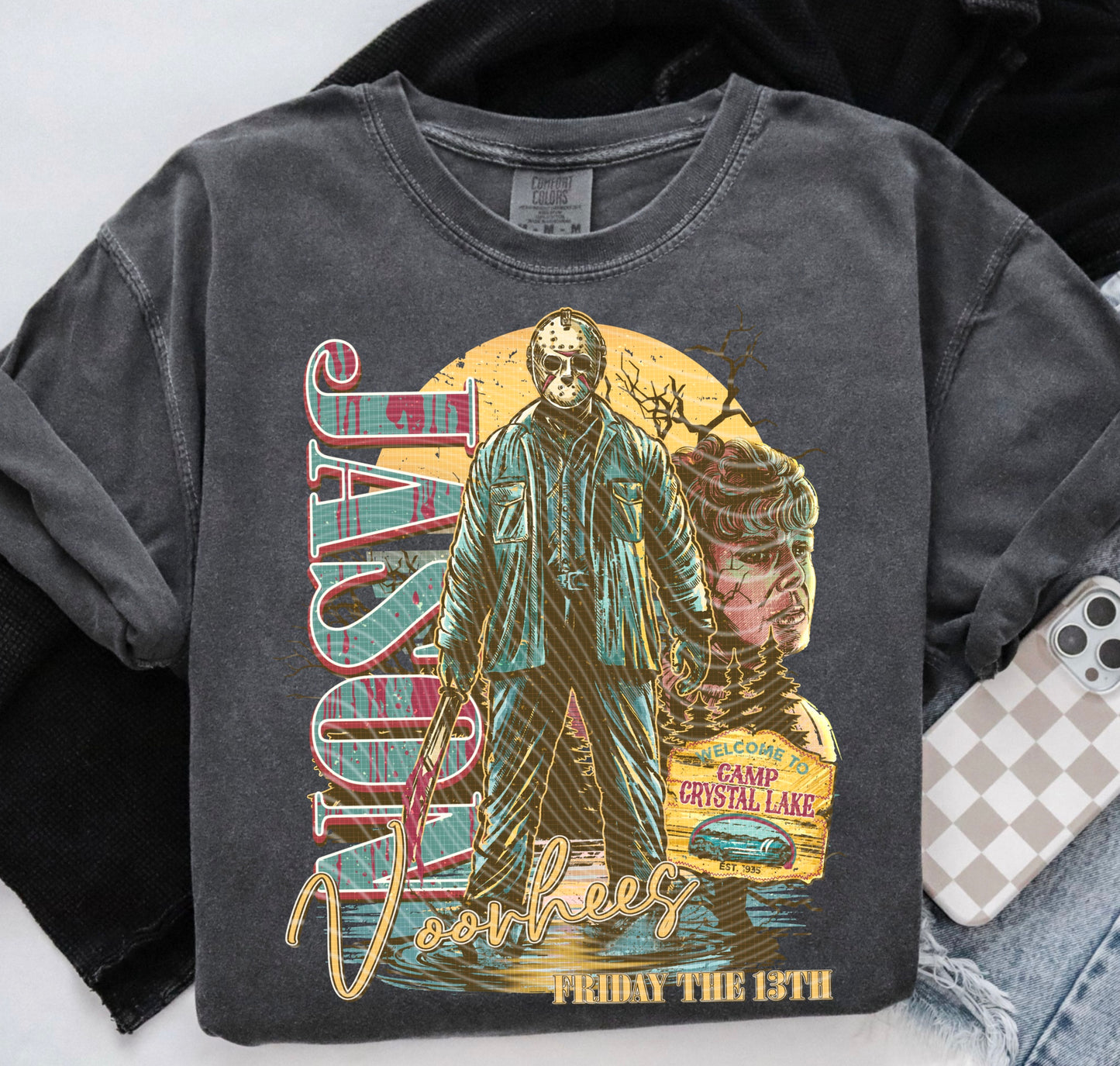 Horror Vintage Jason Style 1 DTF Print