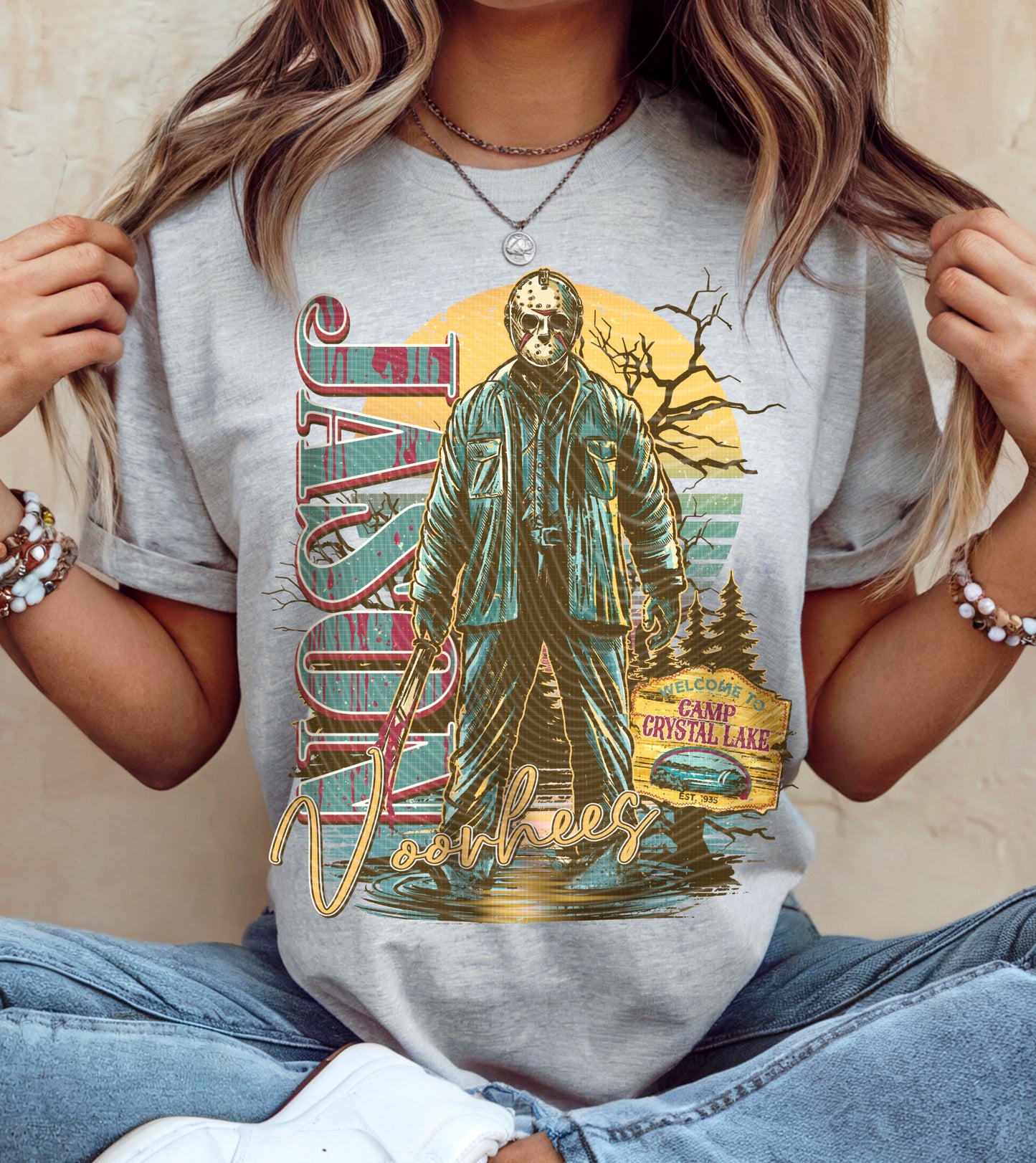 Horror Vintage Jason Style 2 DTF Print