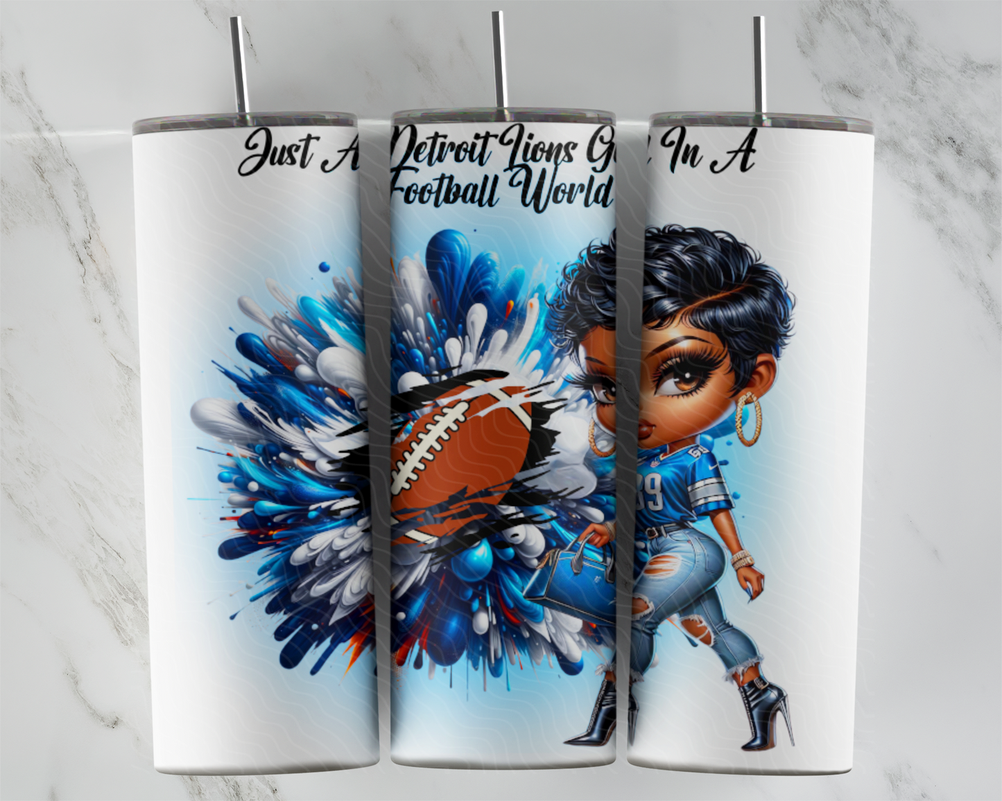 Lions Girl in a Football World