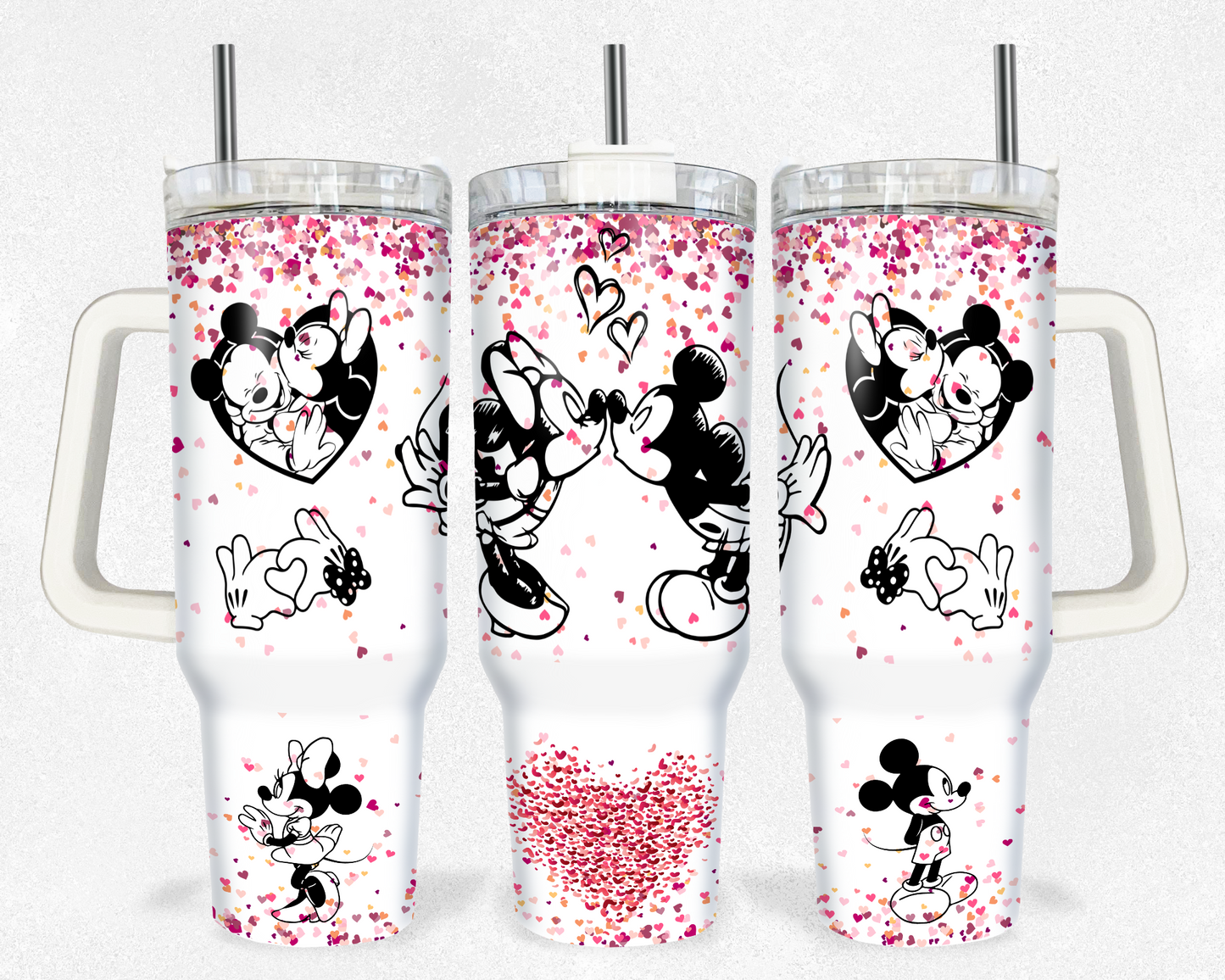 Love Mouse Valentines 40 oz Tumbler Prints