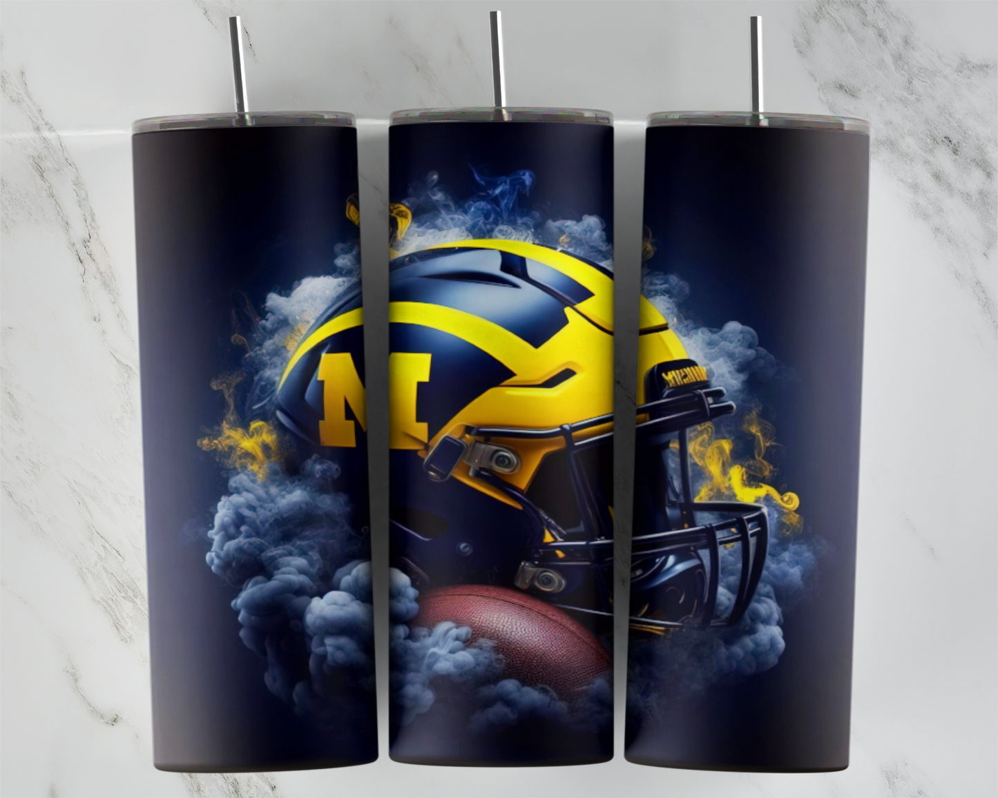 Michigan Helmet Closeup Football Sports