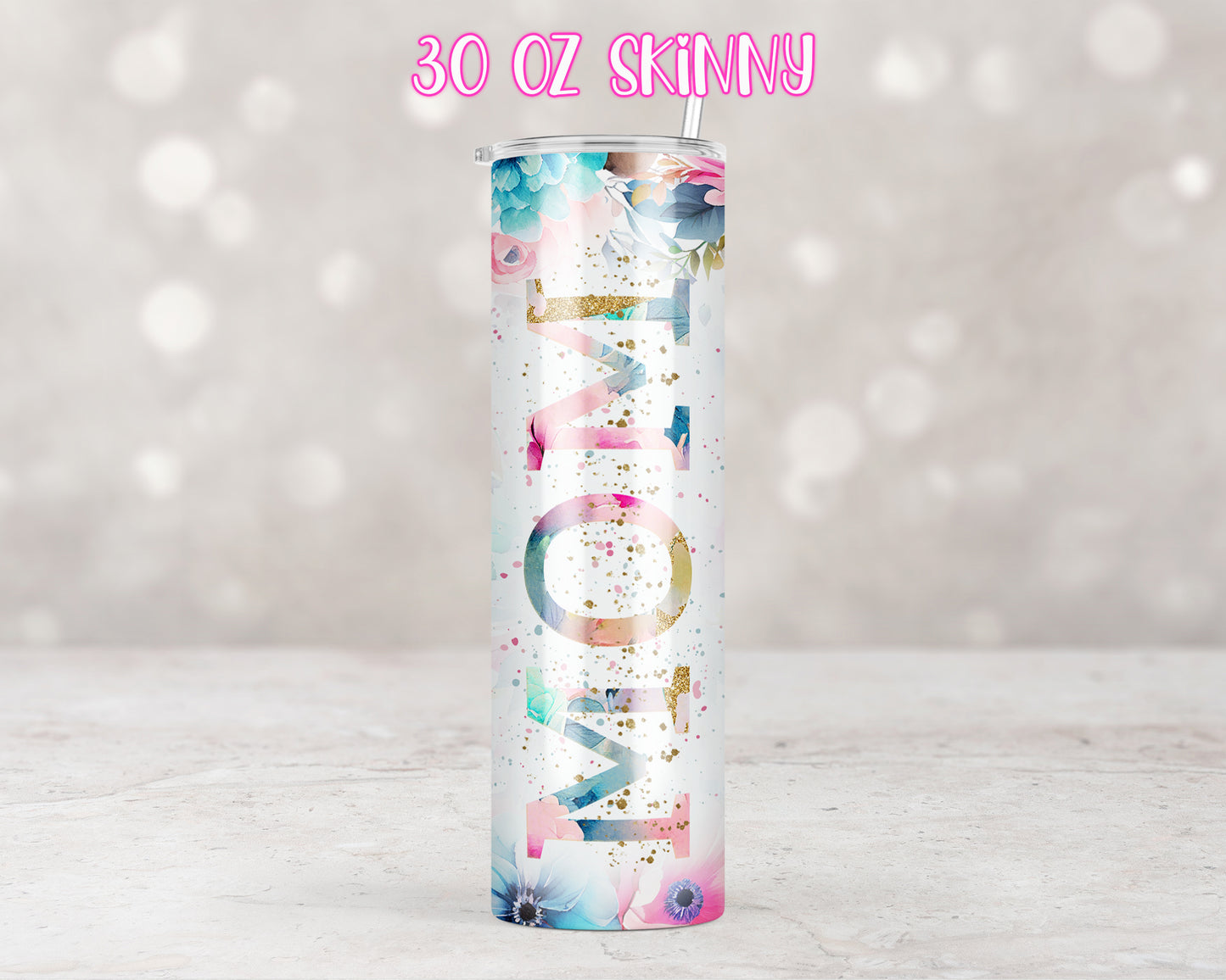 Watercolor Floral Mom