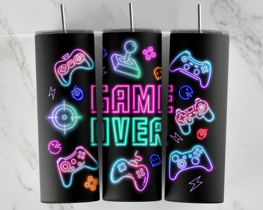 Neon Game Over Gaming Prints