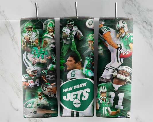 Jets Football Sports Team Collage Style