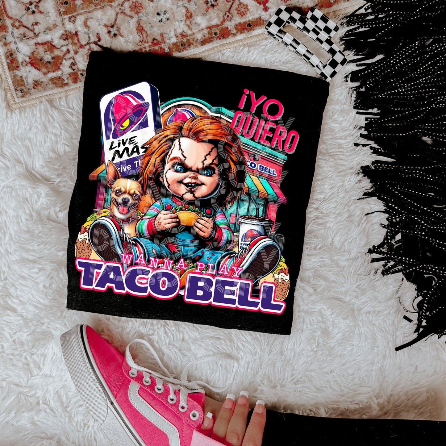 Yo Quiero Horror Slogan DTF Print