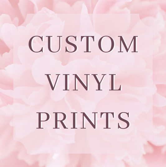 Custom Vinyl Prints for Tumblers