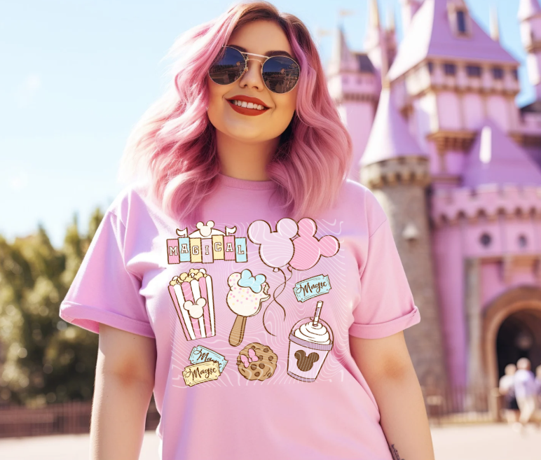 Pastel Park Snacks DTF Prints
