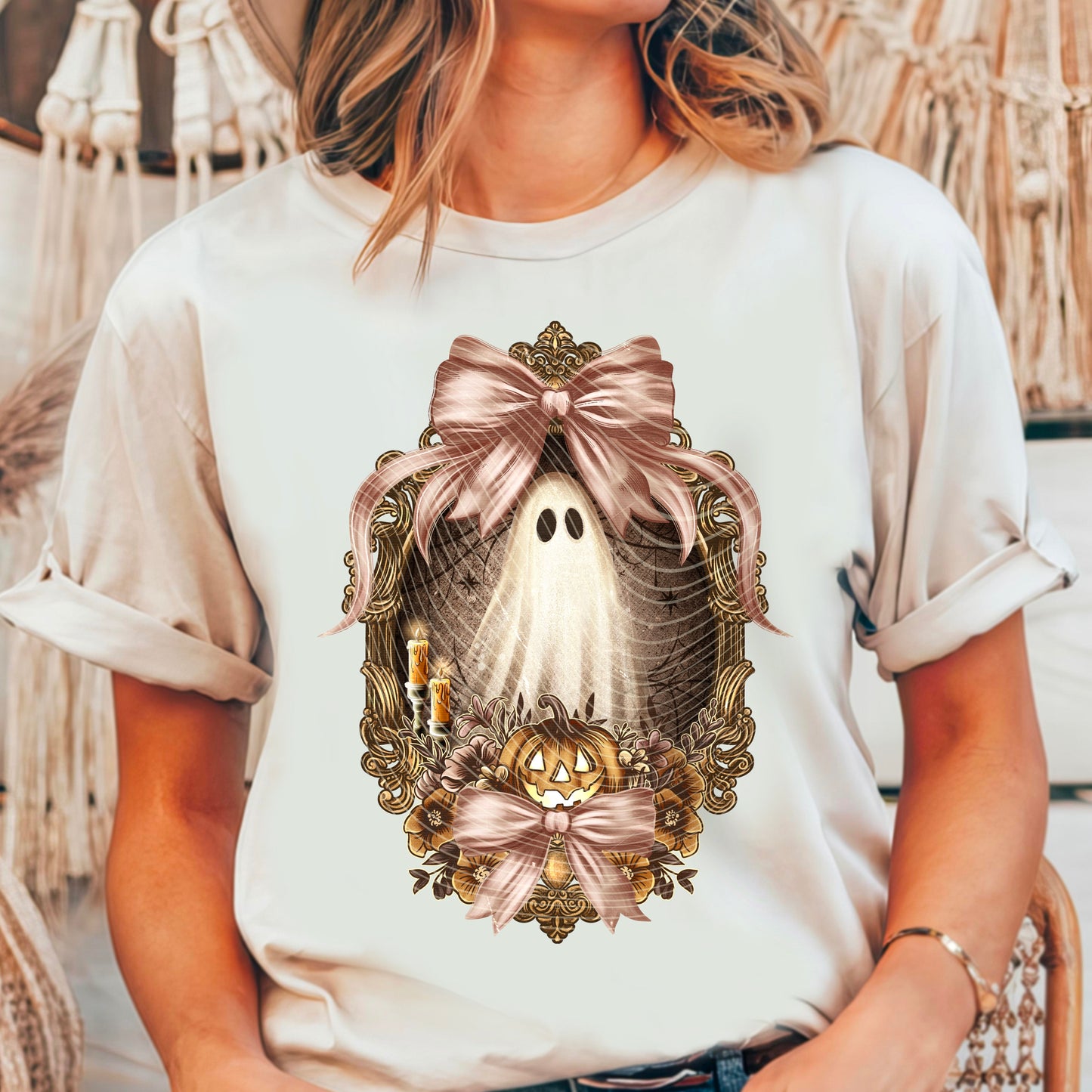 Vintage Ghost DTF Print
