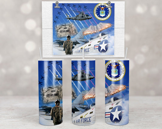 US. Airforce Sublimation Transfer