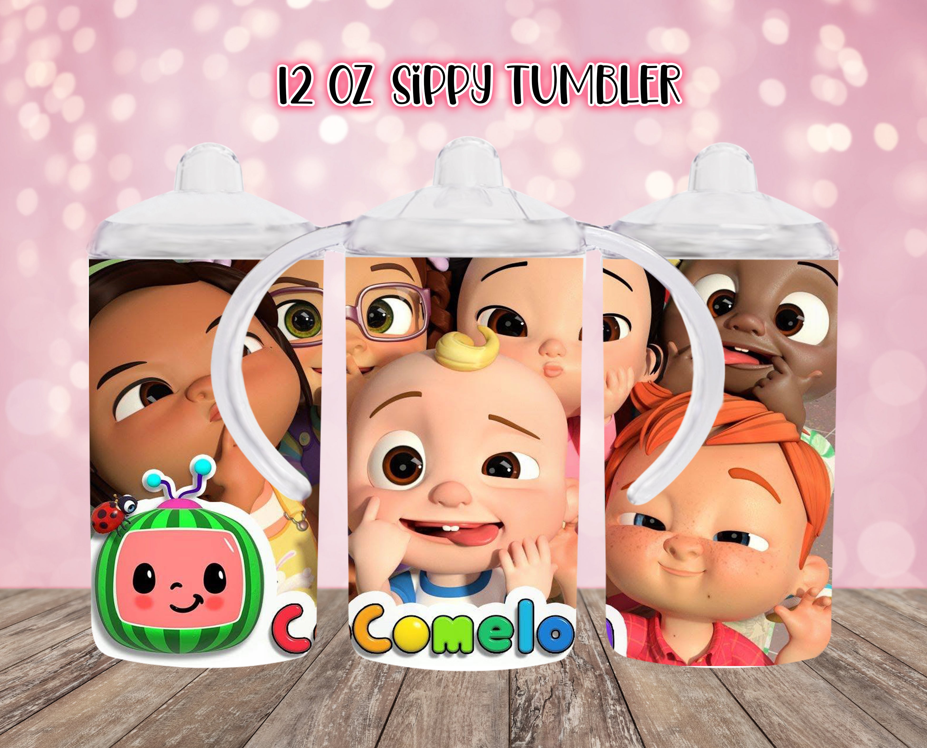 Cocomelon Toddler Sippy Cup Tumbler Cup ADD Name for FREE sublimation