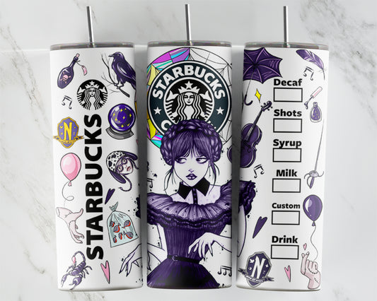 Nevermore Girl Coffee Design Transfers