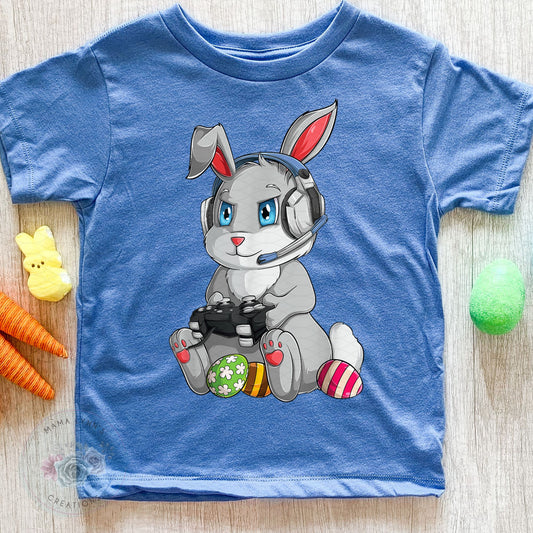 Gamer Bunny Easter Htv Transfer