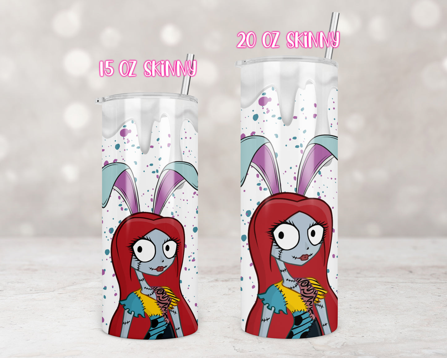 Easter Sally Bunny Tumbler Transfers