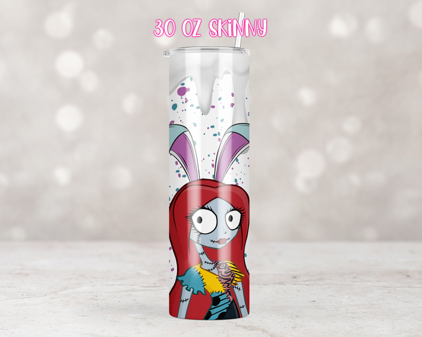 Easter Sally Bunny Tumbler Transfers