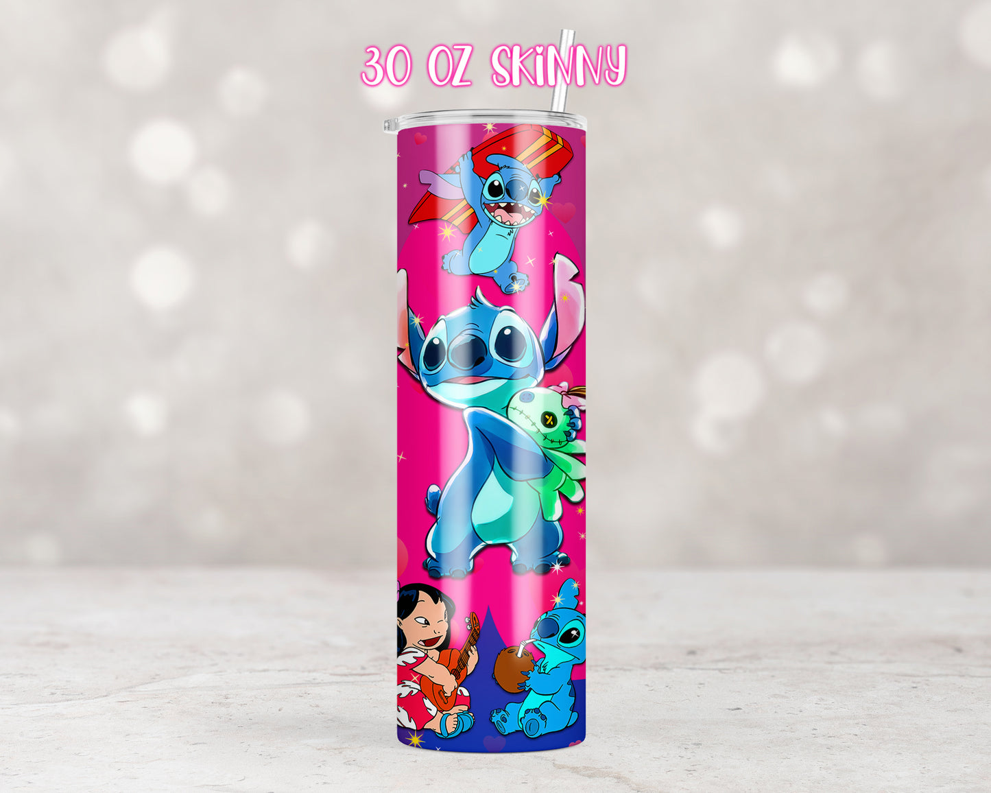 Neon Green Alien Bestie Tumbler Transfers