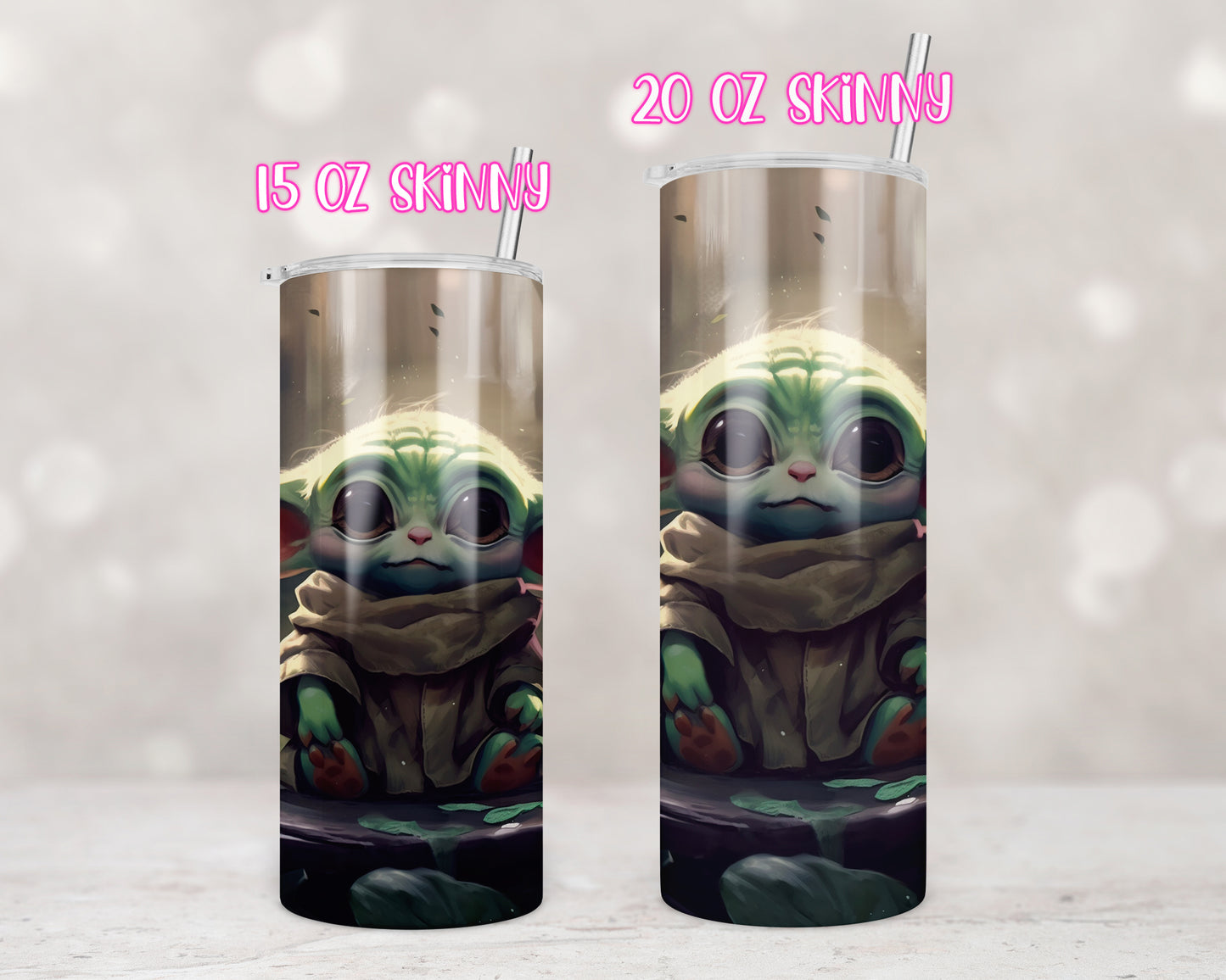 Floral Green Alien Design Transfers