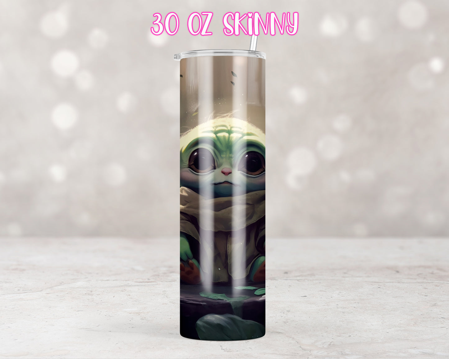 Floral Green Alien Design Transfers