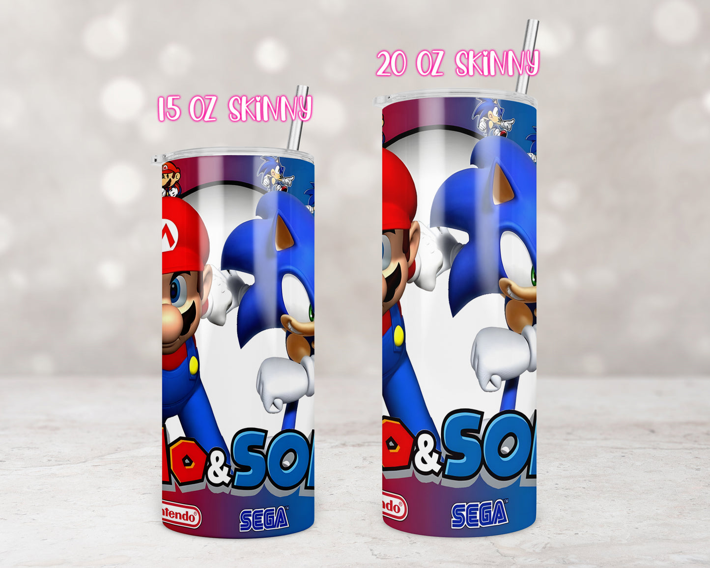 Video Game Duo Characters Tumbler Transfers