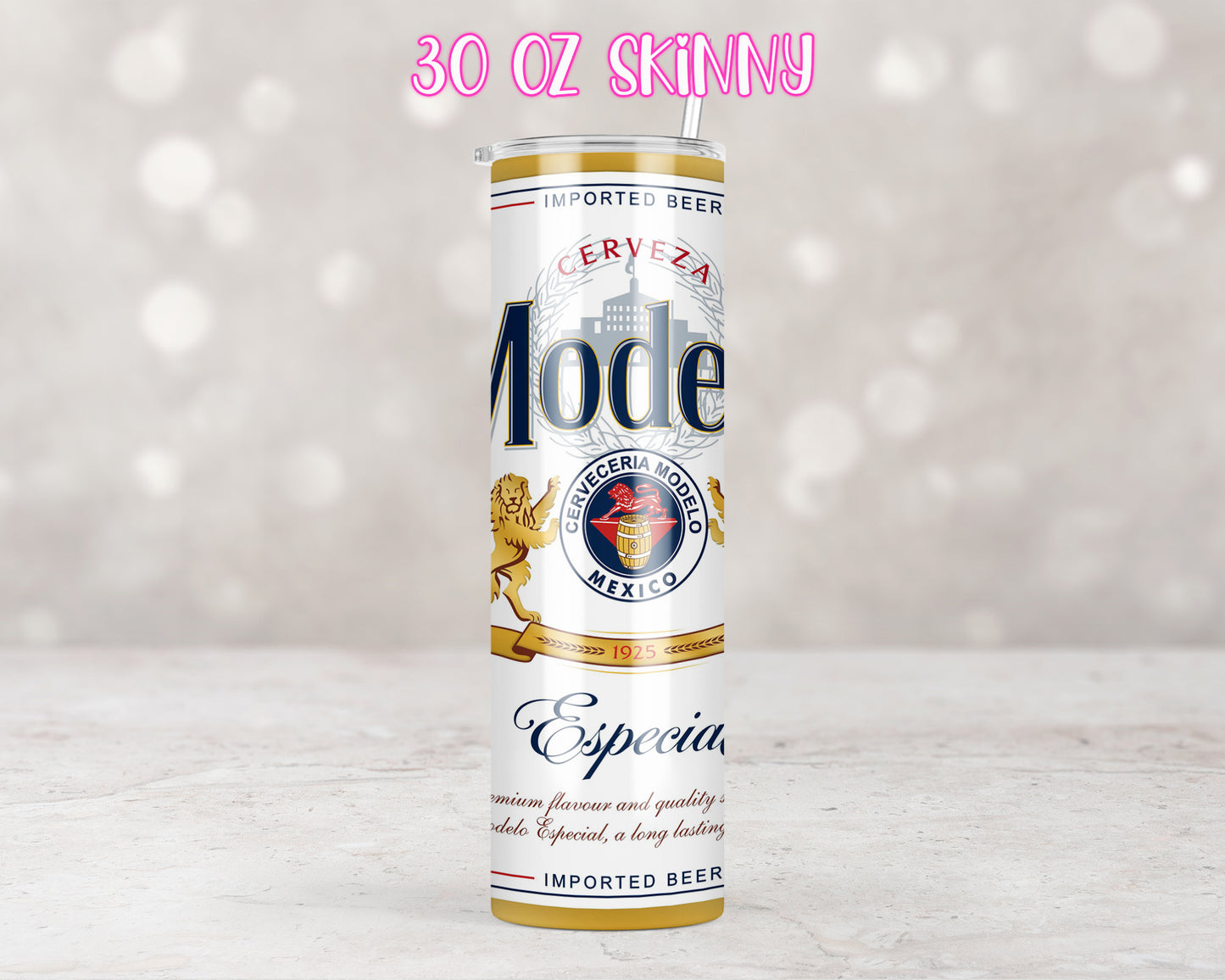 Beer Modelo Tumbler Wrap