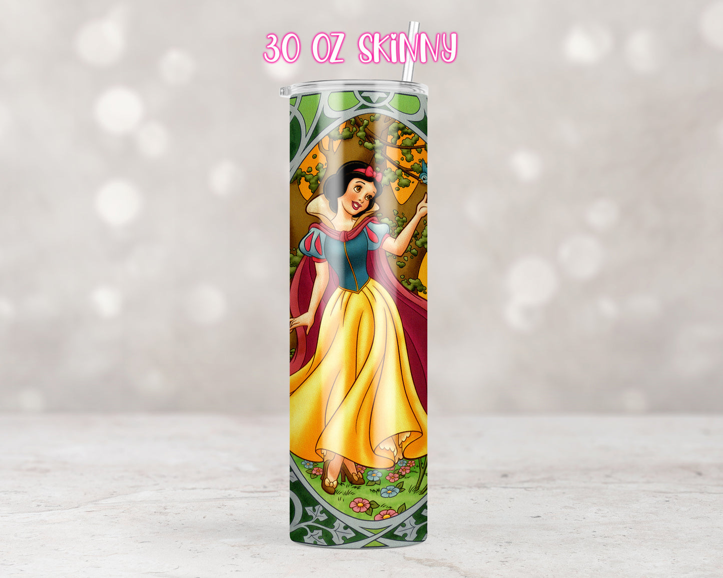 Posion Apple Princess Tumbler Transfers