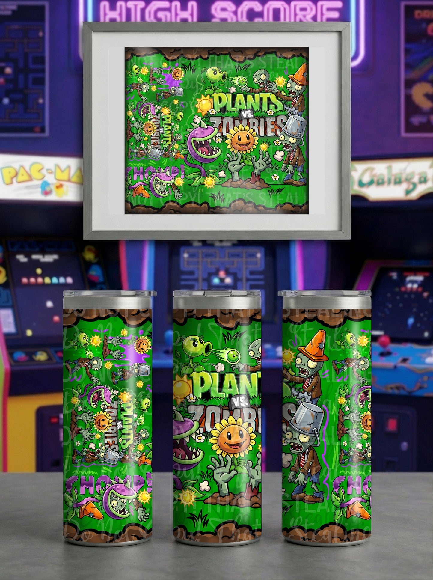 Plants VS Zombies Tumbler Wrap