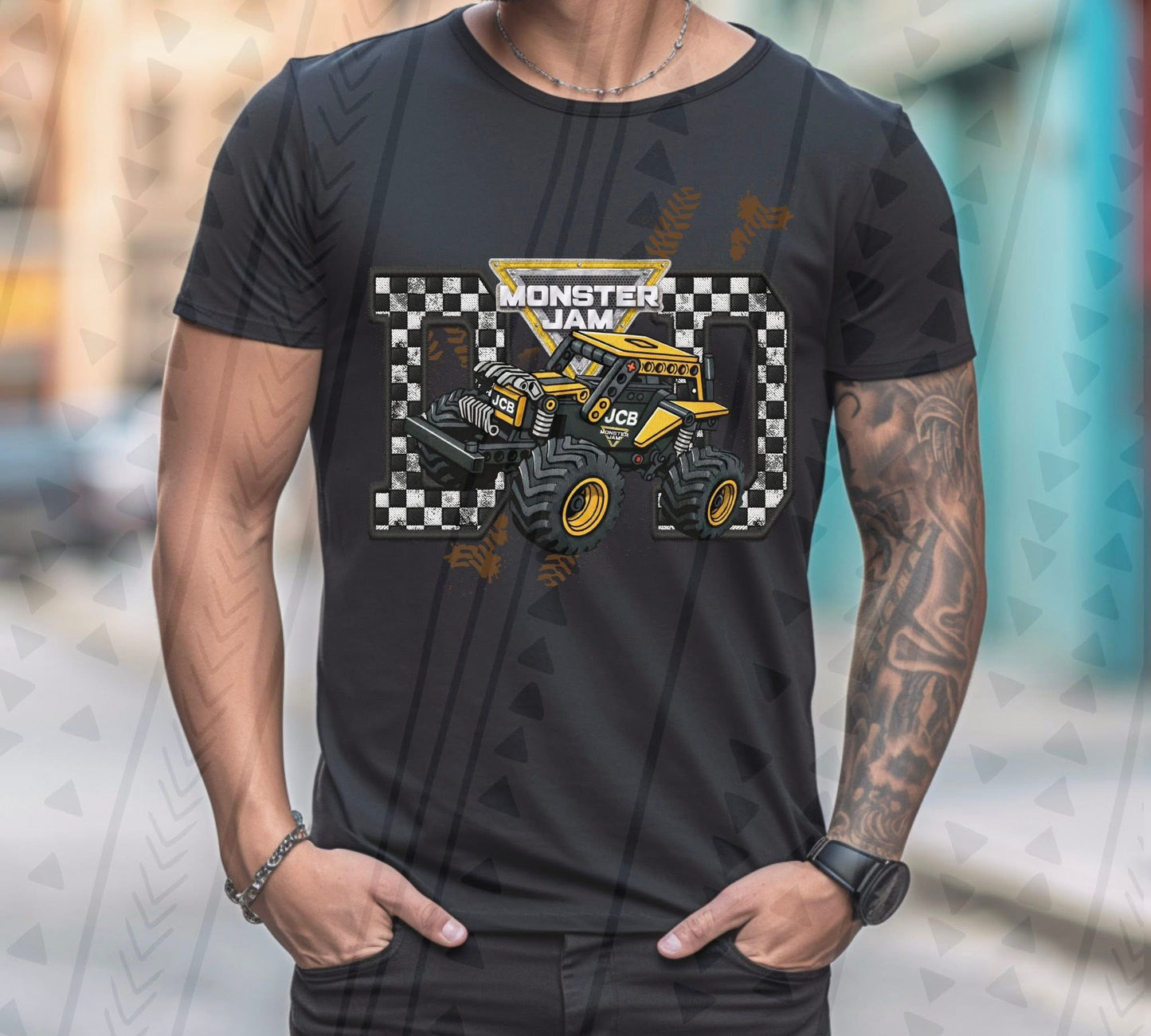 MJ Digatron Dad Faux Embroidery DTF Prints