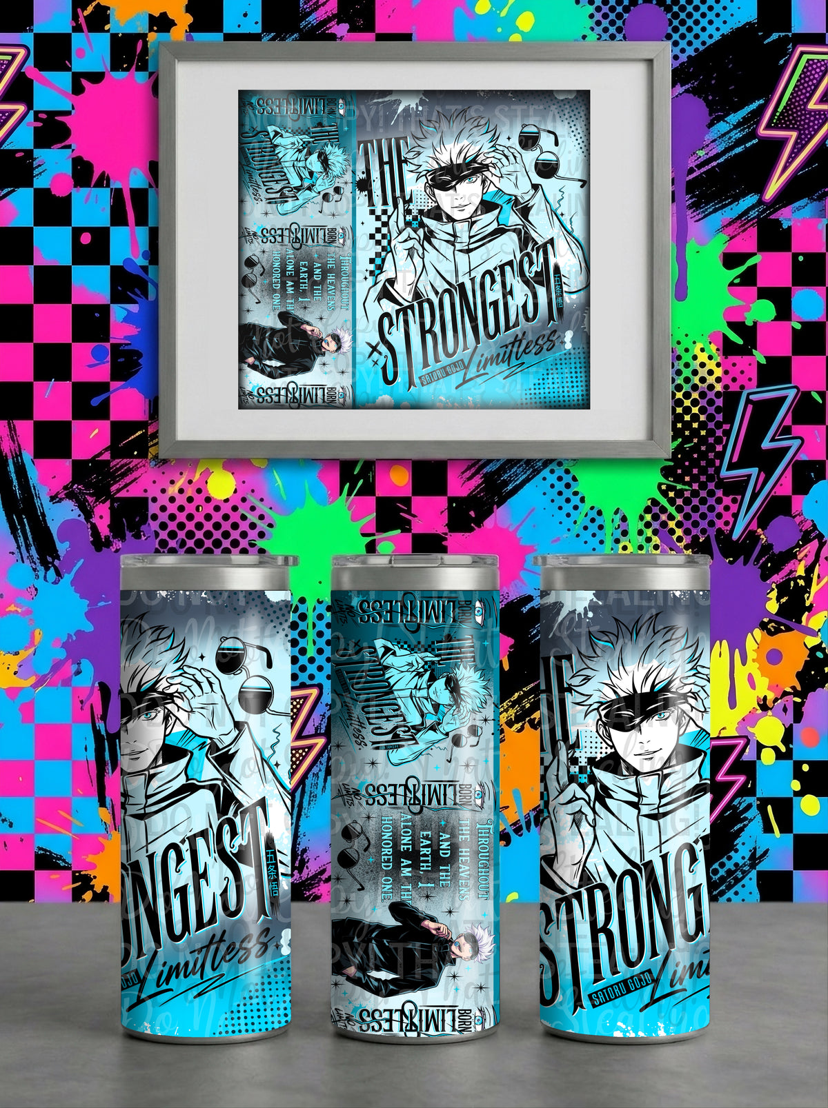 Gojo The Strongest Tumbler Wrap