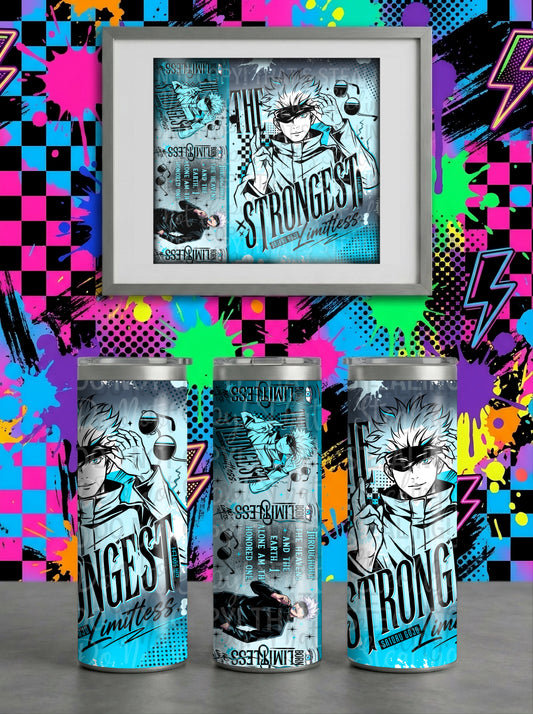 Gojo The Strongest Tumbler Wrap