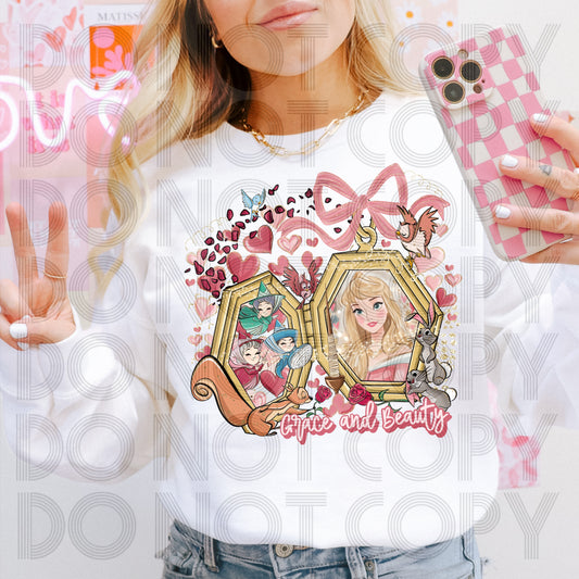 Grace And Beauty DTF Print